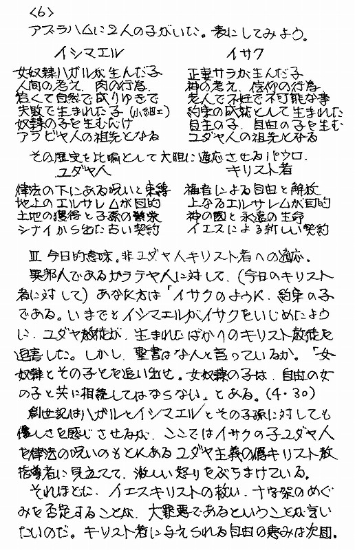 広島キリスト教会 植竹利侑牧師による連続講解説教集 －ガラテヤ人への手紙 第18講 奴隷の子から自主の子になった